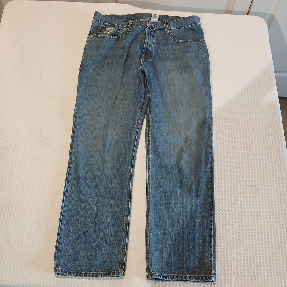 Cinch Up Mens Relaxed Straight Leg Jeans Blue Denim 38x32 MB92834 003